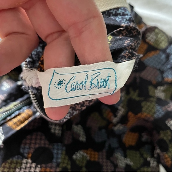 Vintage 1950s Carol Brent Floral Printed Short Sleeve Dress - Picture 8 of 8